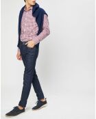 Chemise Slim Fit à imprimé vichy rouge/blanc