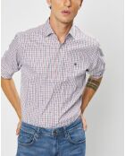 Chemise Classic Fit à carreaux blanc/rouge/bleu