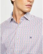 Chemise Classic Fit à carreaux blanc/rouge/bleu
