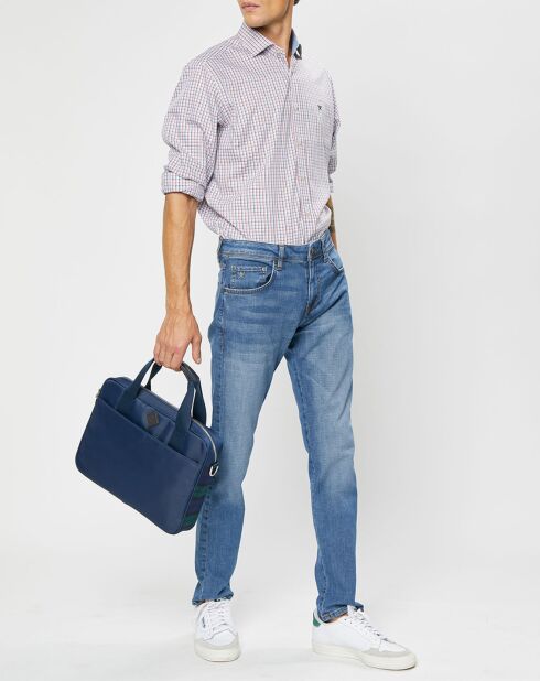 Chemise Classic Fit à carreaux blanc/rouge/bleu