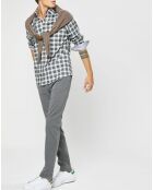 Chemise Classic Fit à carreaux blanc/vert
