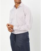Chemise Classic Fit rayée rouge/bleu