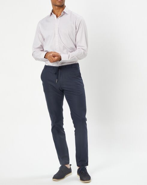 Chemise Classic Fit rayée rouge/bleu