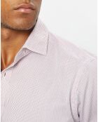 Chemise Classic Fit rayée rouge/bleu