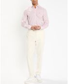 Chemise Slim Fit à vichy tricolore orange moyen