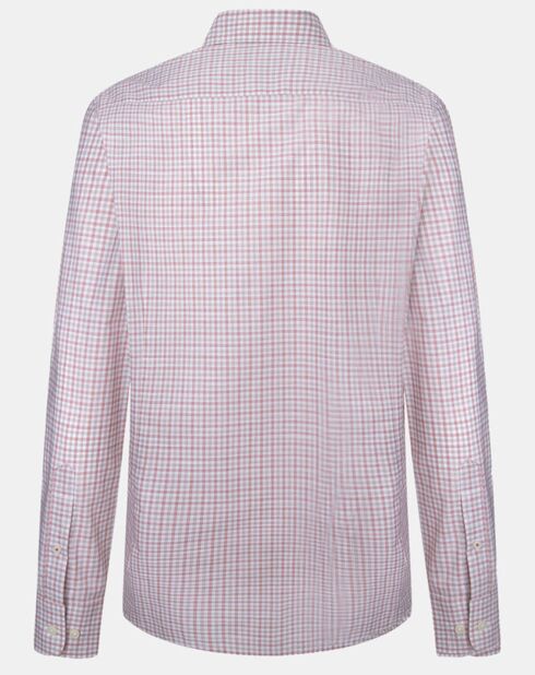 Chemise Slim Fit à vichy tricolore orange moyen