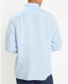 Chemise 100% Lin Slim Fit bleu ciel