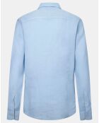Chemise 100% Lin Slim Fit bleu ciel