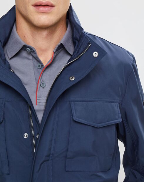 Parka en Nylon bleue