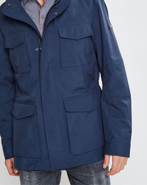 Parka en Nylon bleue
