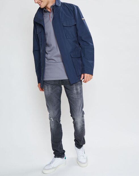 Parka en Nylon bleue
