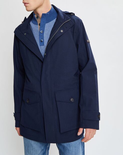 Parka à capuche Nylon Travel bleu marine