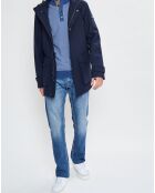 Parka à capuche Nylon Travel bleu marine