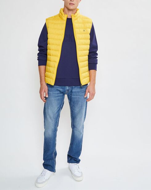 Doudoune sans manches jaune