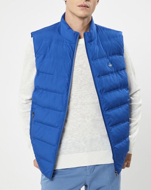 Doudoune sans manches bleue