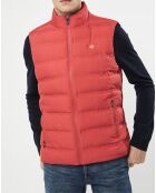 Doudoune sans manches rouge