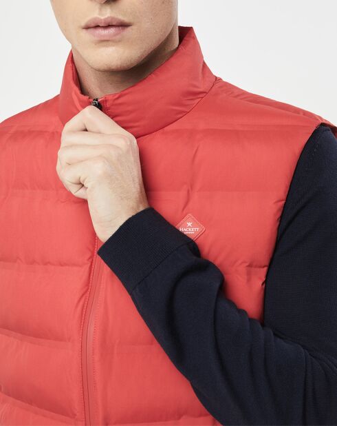 Doudoune sans manches rouge