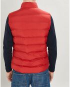 Doudoune sans manches rouge