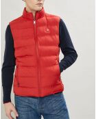 Doudoune sans manches rouge
