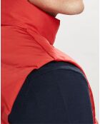 Doudoune sans manches rouge