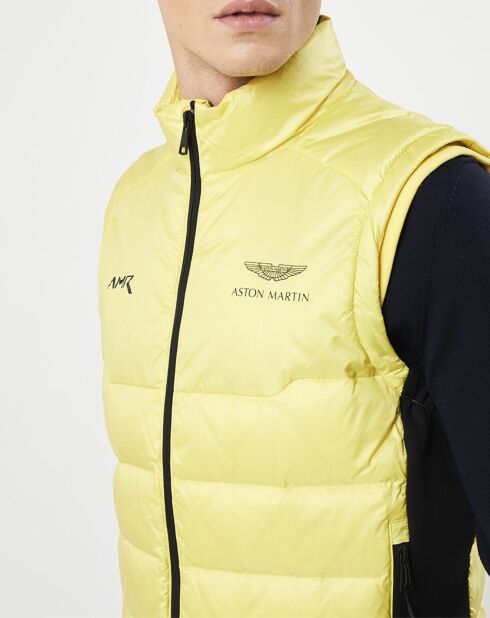 Doudoune sans manches Aston Martin Racing jaune clair