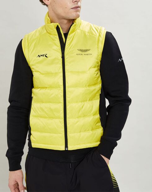 Doudoune sans manches Aston Martin Racing jaune clair