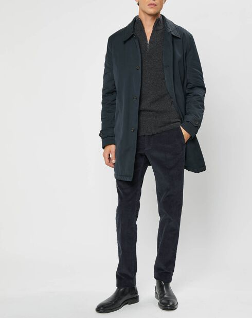 Imperméable bleu marine