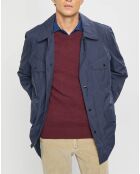 Parka imperméable légère bleu marine