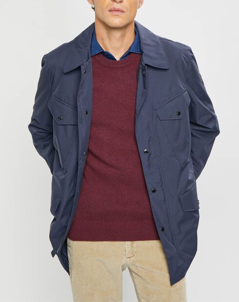 Parka imperméable légère bleu marine