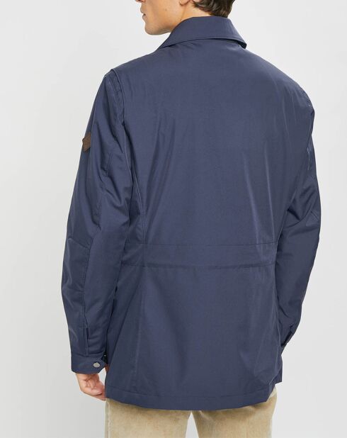 Parka imperméable légère bleu marine