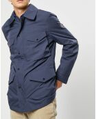 Parka imperméable légère bleu marine