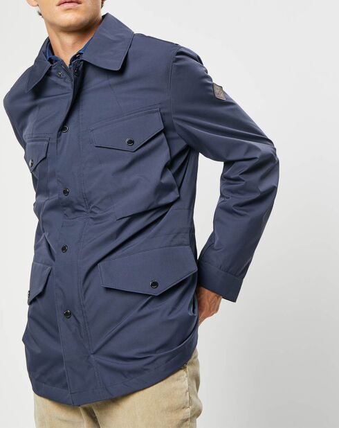 Parka imperméable légère bleu marine