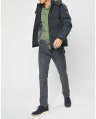 Doudoune en Flanelle Puffer gris foncé