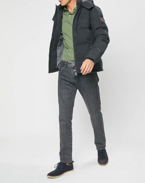 Doudoune en Flanelle Puffer gris foncé