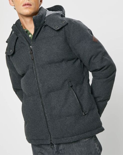 Doudoune en Flanelle Puffer gris foncé