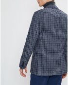 Veste Vichy tricolore bleu/gris
