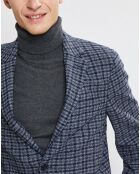 Veste Vichy tricolore bleu/gris