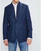 Blazer en Laine doublure amovible bleu foncé