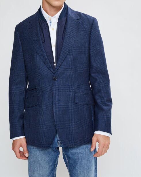 Blazer en Laine doublure amovible bleu foncé