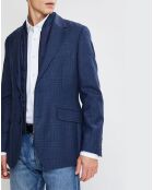 Blazer en Laine doublure amovible bleu foncé