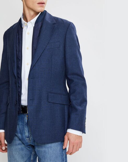 Blazer en Laine doublure amovible bleu foncé