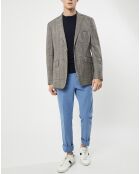 Veste Chek imprimée prince de galles beige