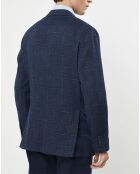 Veste Fenêtre à carreaux bleue