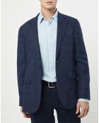 Veste Fenêtre à carreaux bleue