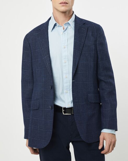 Veste Fenêtre à carreaux bleue