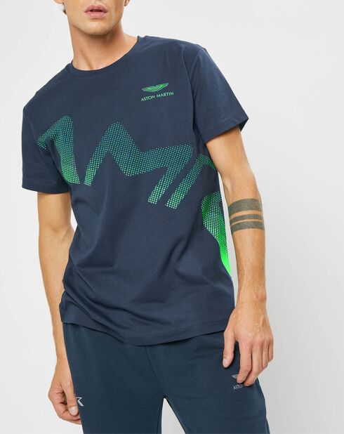 T-Shirt Logo Aston Martin Racing bleu marine