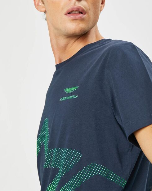T-Shirt Logo Aston Martin Racing bleu marine
