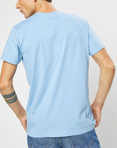 T-Shirt Print Body bleu ciel