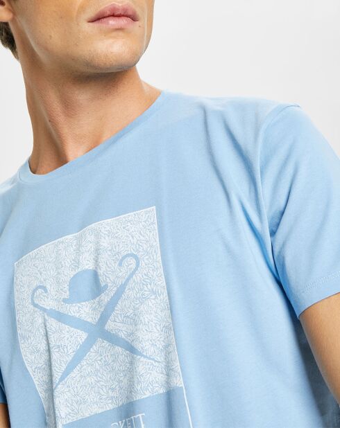 T-Shirt Print Body bleu ciel