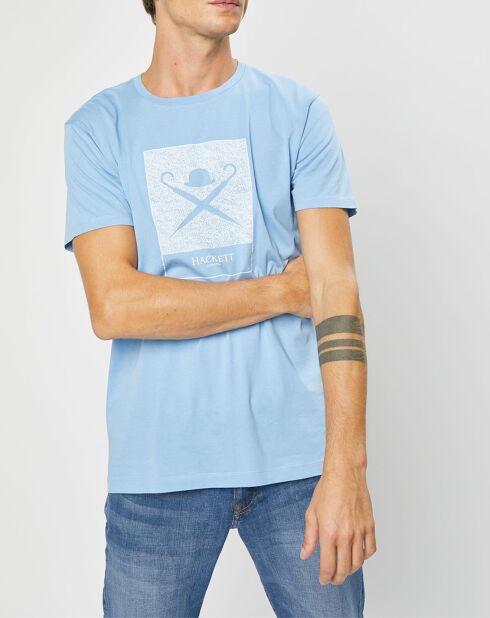 T-Shirt Print Body bleu ciel